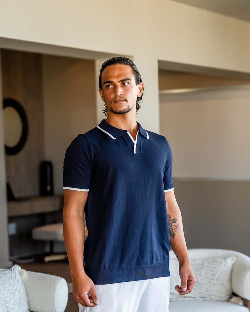 Polo Homme Maille Élégante | Coupe Moderne & Polyvalente