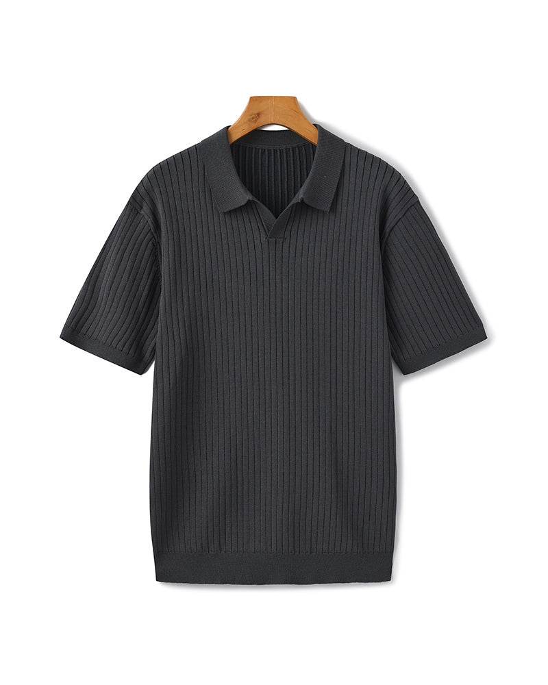 Polo à Côtes Premium Homme | Maille Élégante & Polyvalente