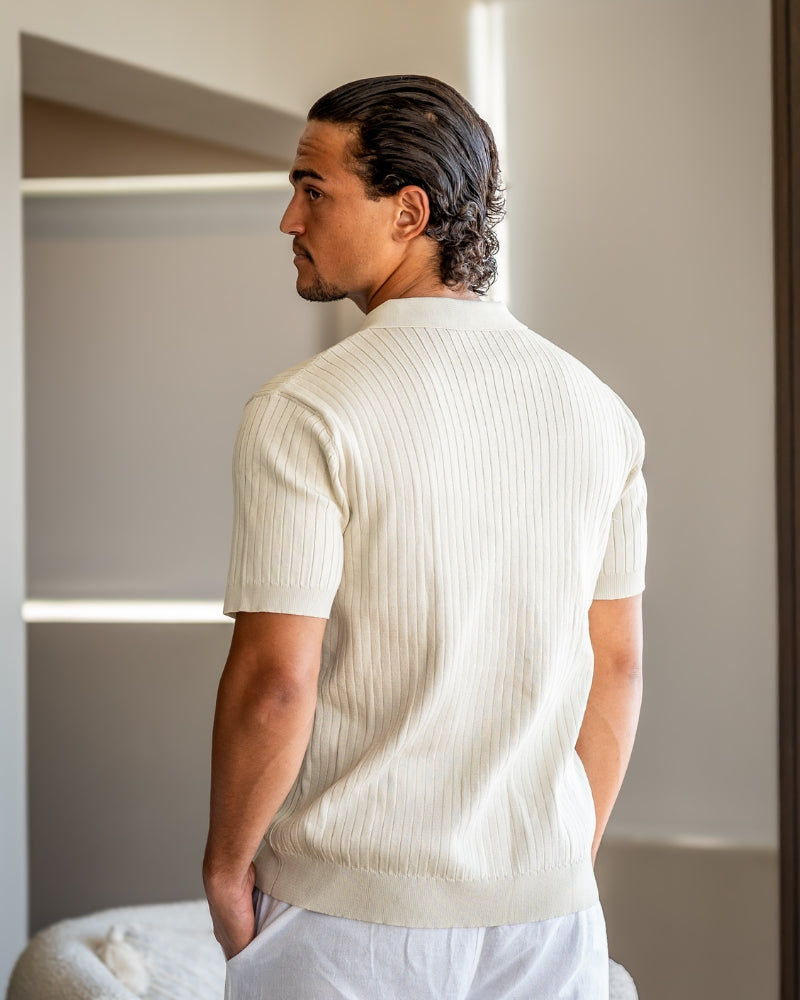 Polo à Côtes Premium Homme | Maille Élégante & Polyvalente