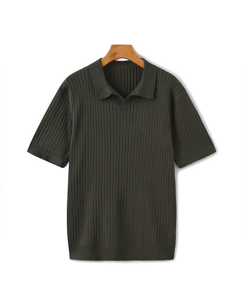 Polo à Côtes Premium Homme | Maille Élégante & Polyvalente