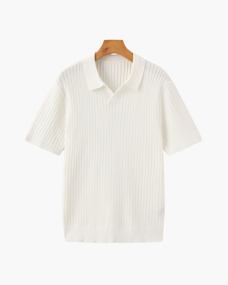 Polo à Côtes Premium Homme | Maille Élégante & Polyvalente