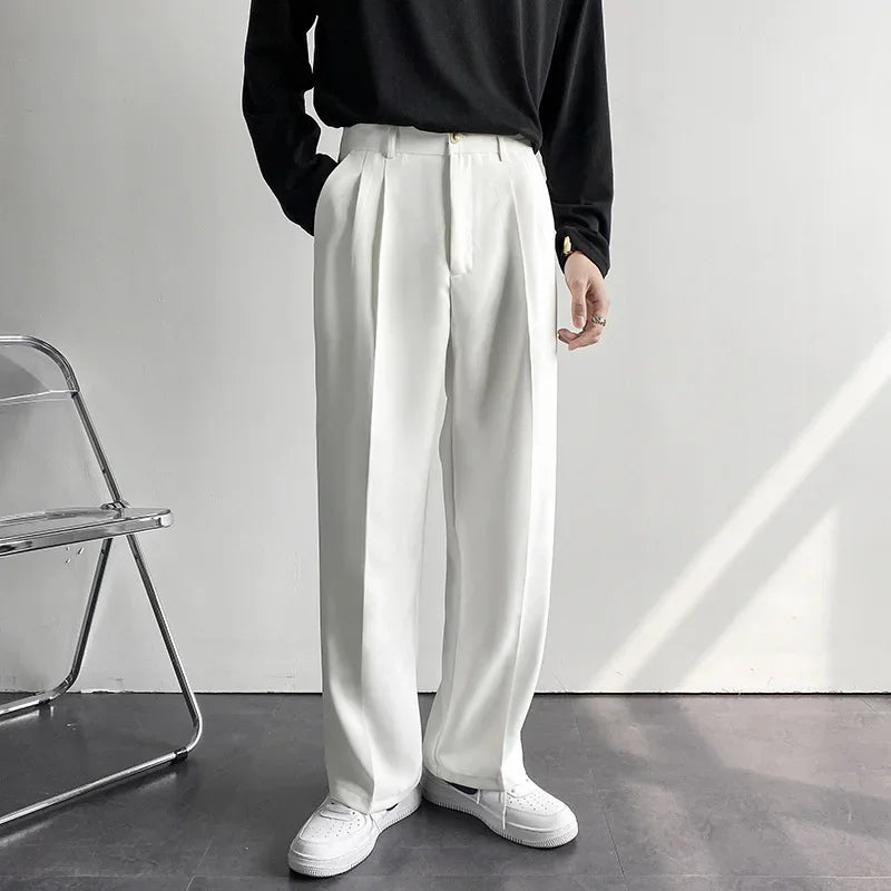 Pantalon Droit à Pli Homme | Coupe Classique & Moderne