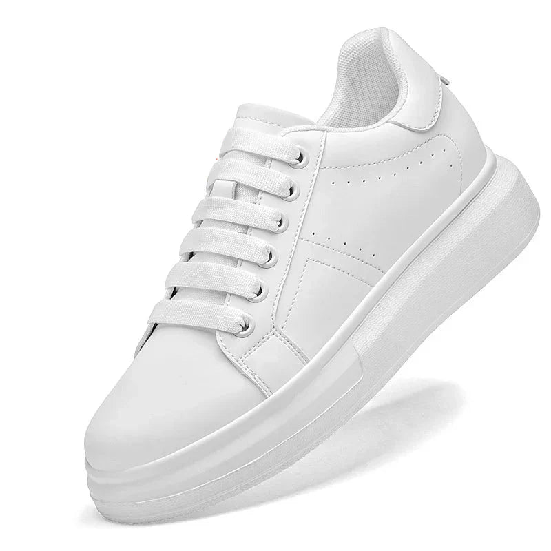 Sneakers Orthopédiques Rehaussantes Homme | Design Épuré & Confort Quotidien