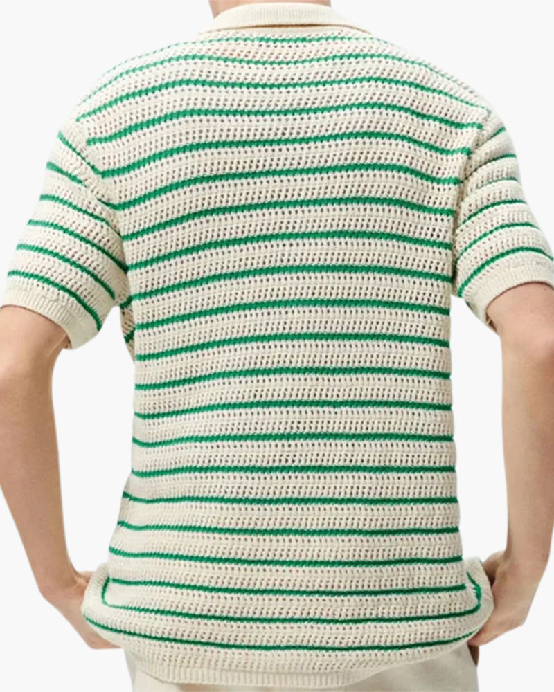 Chemise Tricot Manches Courtes Homme | Respirante & Confortable