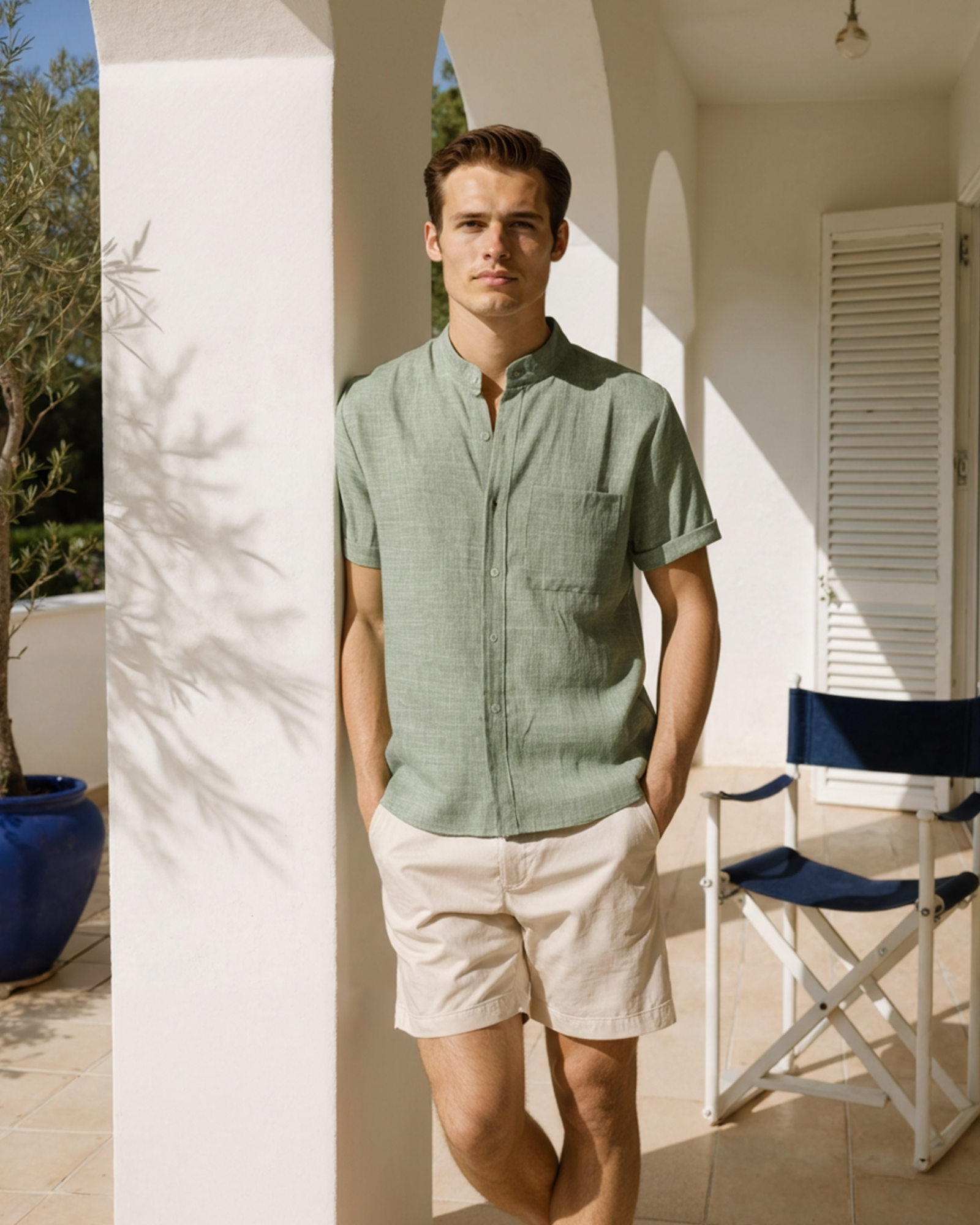 Chemise Col Mao Homme | Style Élégant & Moderne