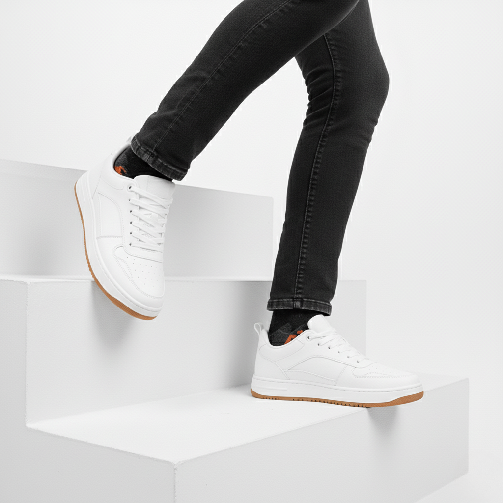 Sneakers Orthopédiques Rehaussantes Homme | Semelle Robuste, Confort & Style