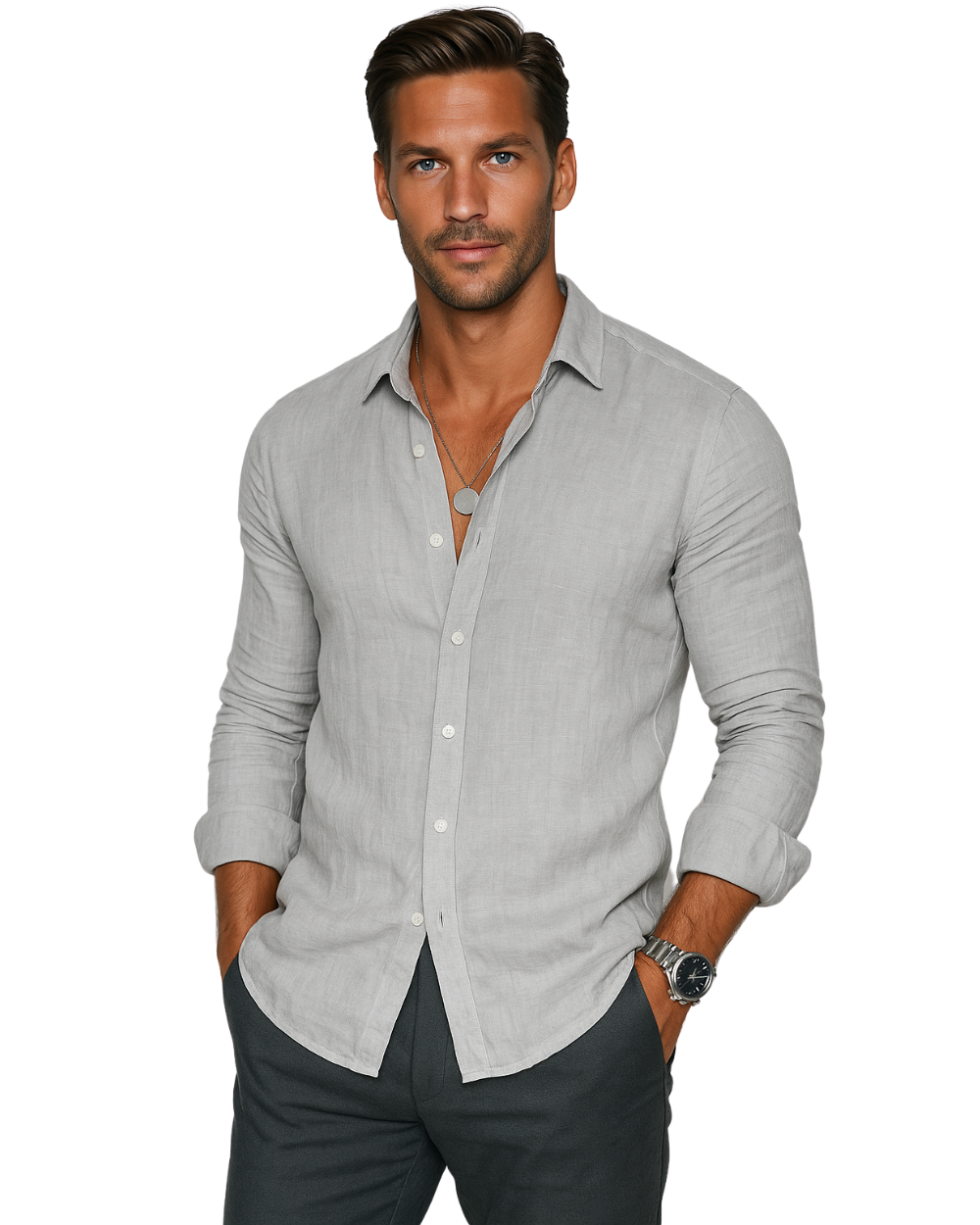 Chemise Casual Homme Légère | Polyvalente & Confortable