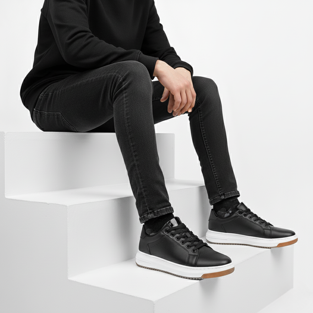 Sneakers Orthopédiques Rehaussantes Homme | Semelle Robuste, Confort & Style