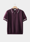 Polo Homme Zip Texture Relief | Style Estival Moderne