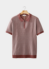 Polo Homme Zip Texture Structurée | Élégance Estivale