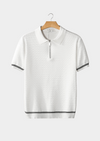 Polo Homme Zip Texture Zig-Zag | Élégance Estivale