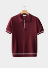 Polo Homme Zip Motif Zig-Zag | Style Estival Moderne