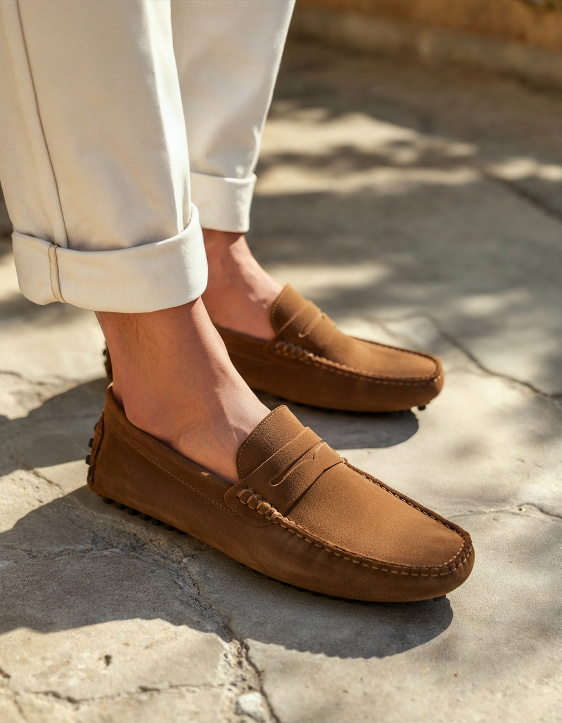 Mocassins en Cuir Suédé Homme | Confort Élégant & Précision