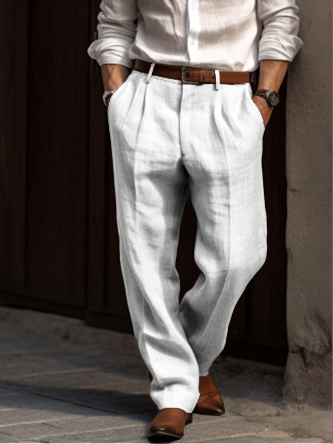 Pantalon Estival en Viscose Homme | Style & Confort